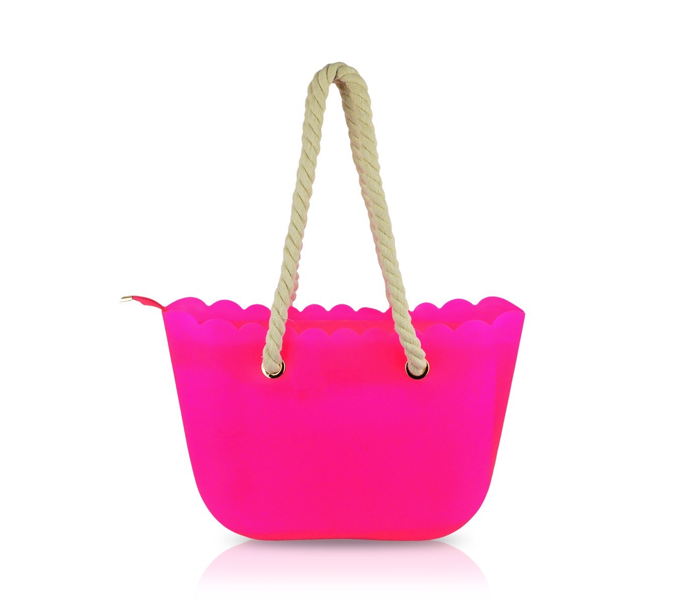 319598- Sac de plage silicone Sabrina T.modèle grip avec poignées en corde
