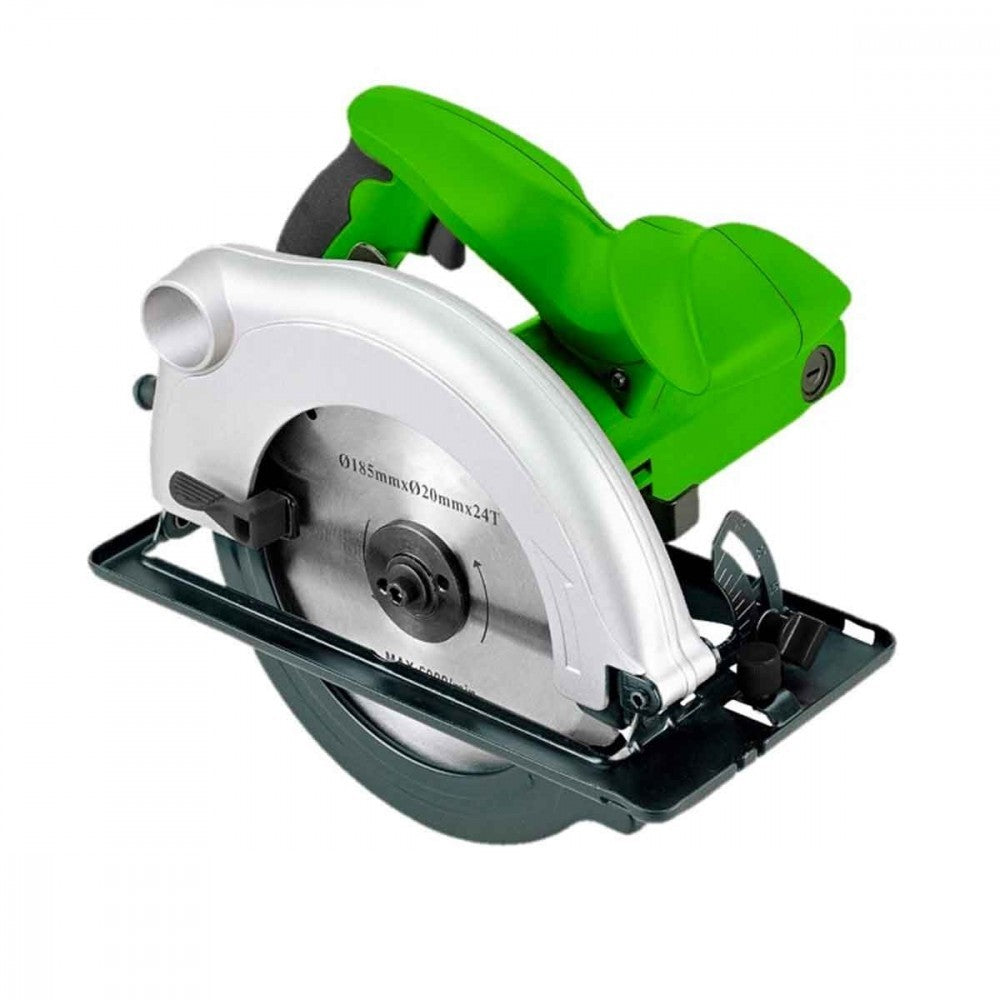 Scie circulaire 185mm 1200W Oxford avec dispositif laser 2 lames 4200 tr / min