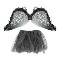 441020 Déguisement de carnaval ANGE NOIR taille unique 2 pièces