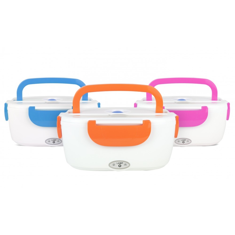 Boîte repas électrique 40 W avec 2 compartiments internes et cuillère 24x17x10cm