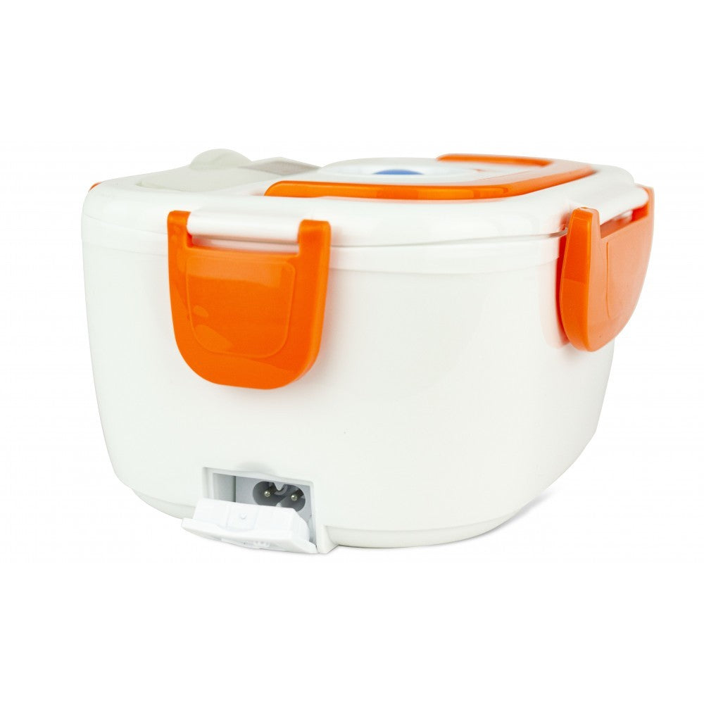 Boîte repas électrique 40 W avec 2 compartiments internes et cuillère 24x17x10cm
