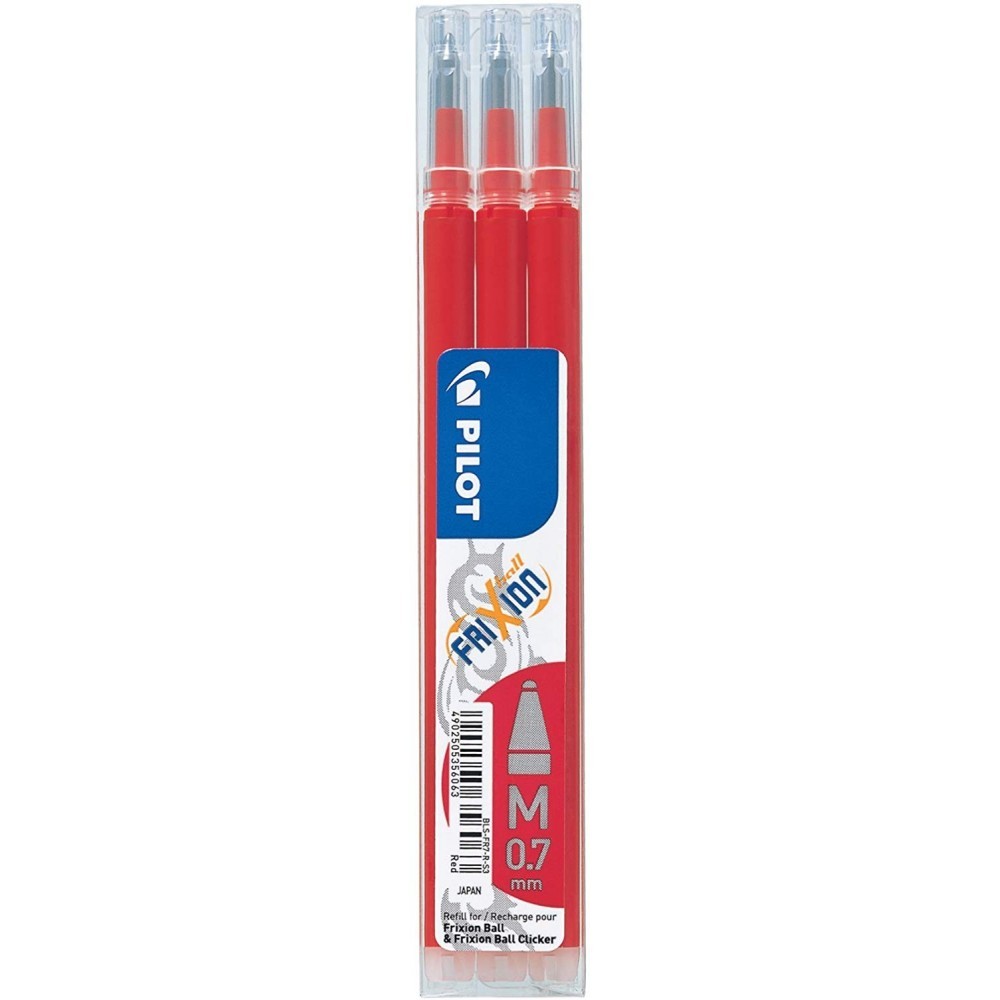 Pack 3 recharges pour Pilot Frixion 07 mine amovible effaçable