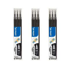 Pack 3 recharges pour Pilot Frixion 07 mine amovible effaçable