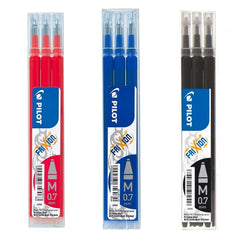 Pack 3 recharges pour Pilot Frixion 07 mine amovible effaçable
