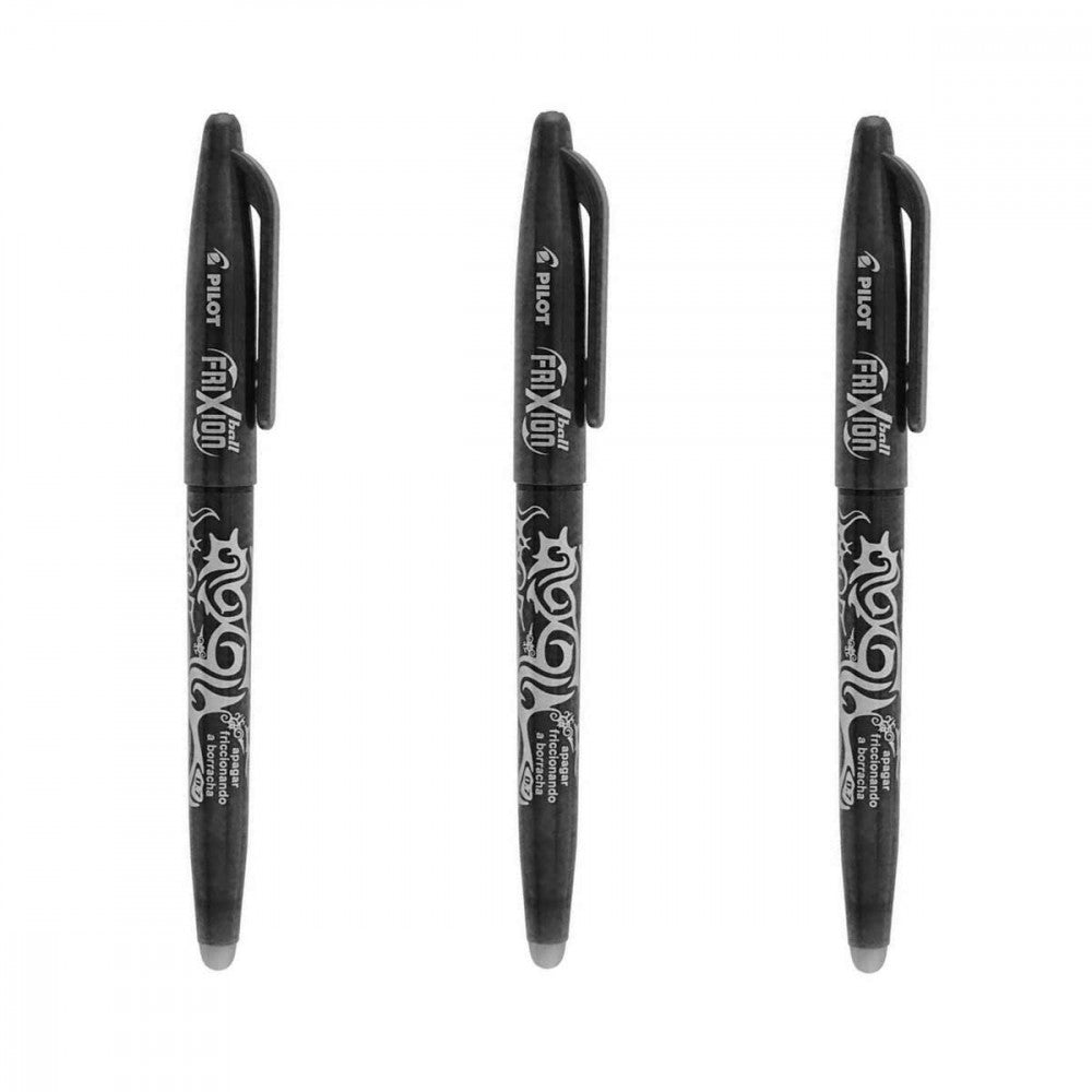 Paquet de 12 stylos Pilot Frixion Clicker 07 effaçable et rechargeable