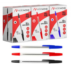 Pack 50 stylos et 500 rouleaux de papier thermique 80mmx80mt trou 12mm 55gr