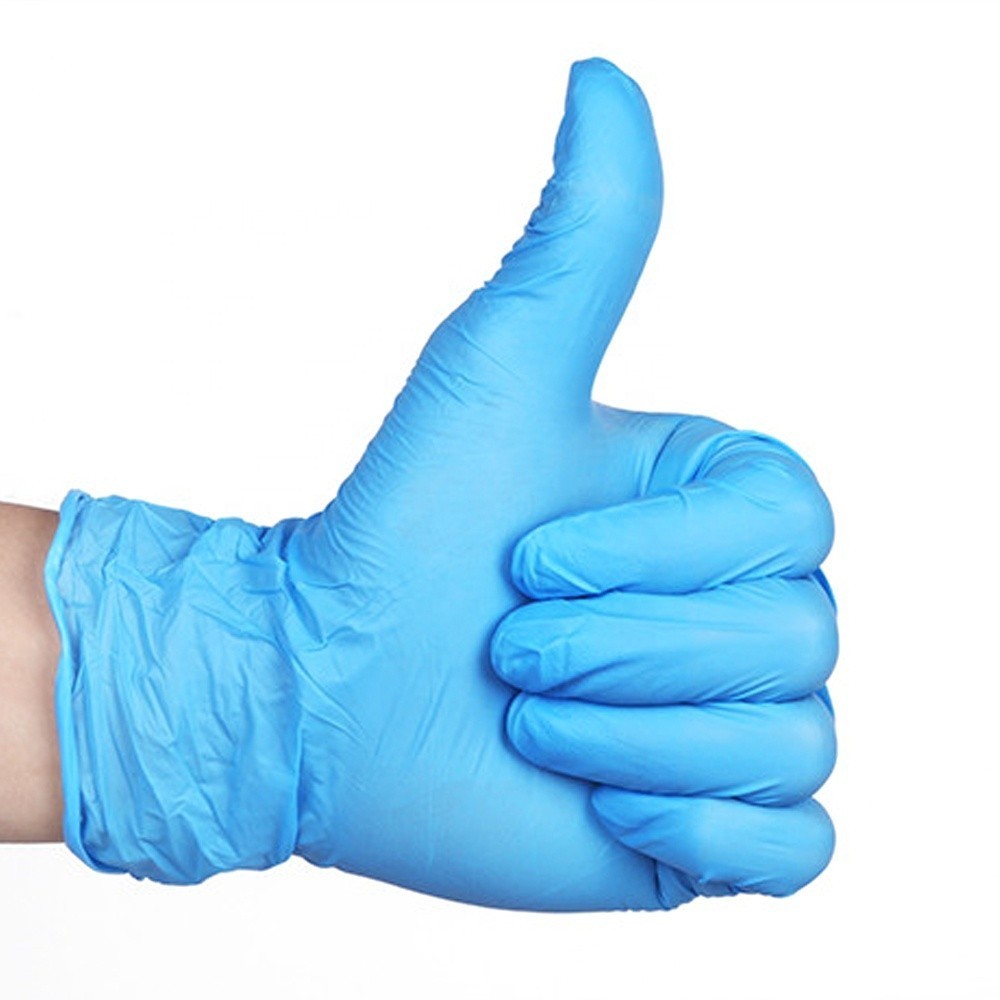 Boite 100 gants NITRILO jetable BLEU utilisation pour tatouages ​​