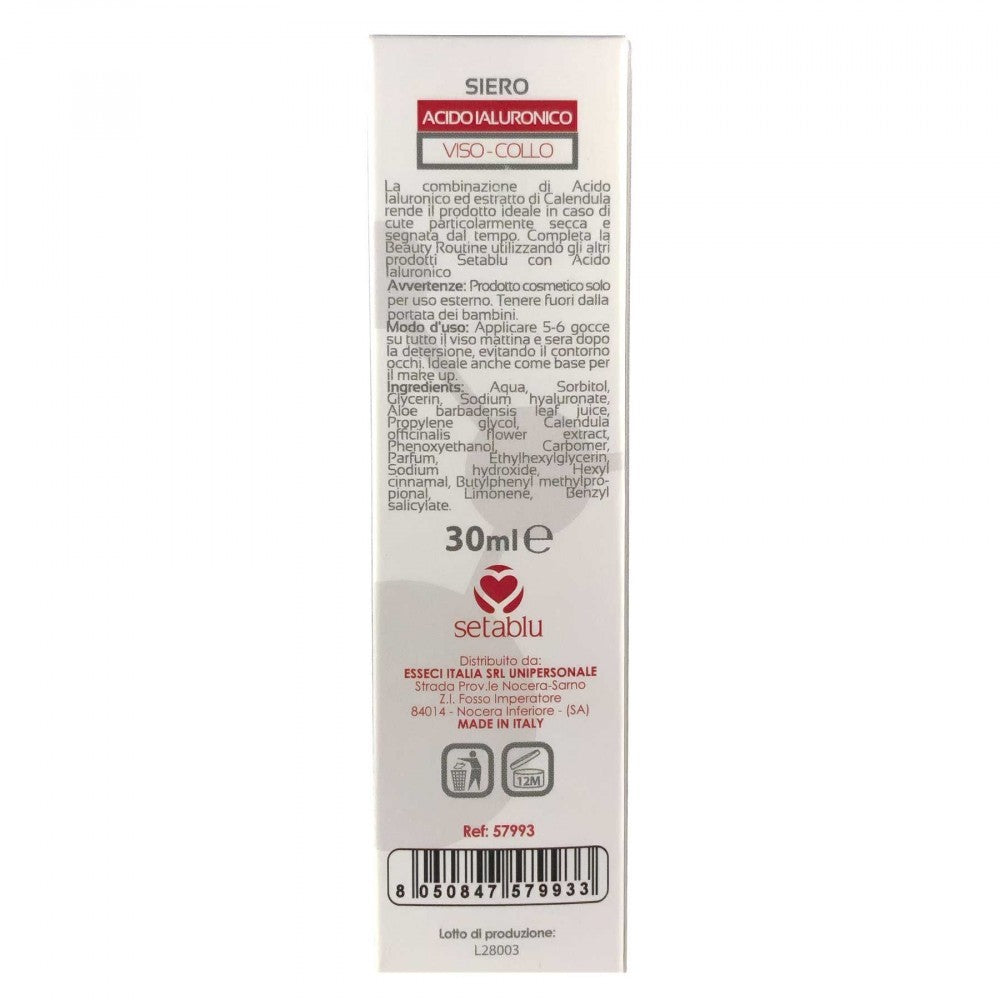 579933 SETABLU sérum d'acide hyaluronique pour le visage et le cou 30 ml