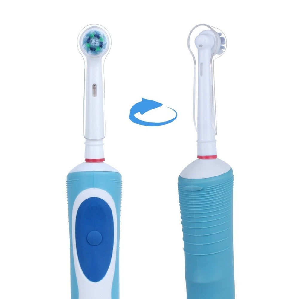 Pack 4 Capuchons têtes de brosses à dents électriques en plastique type OralB