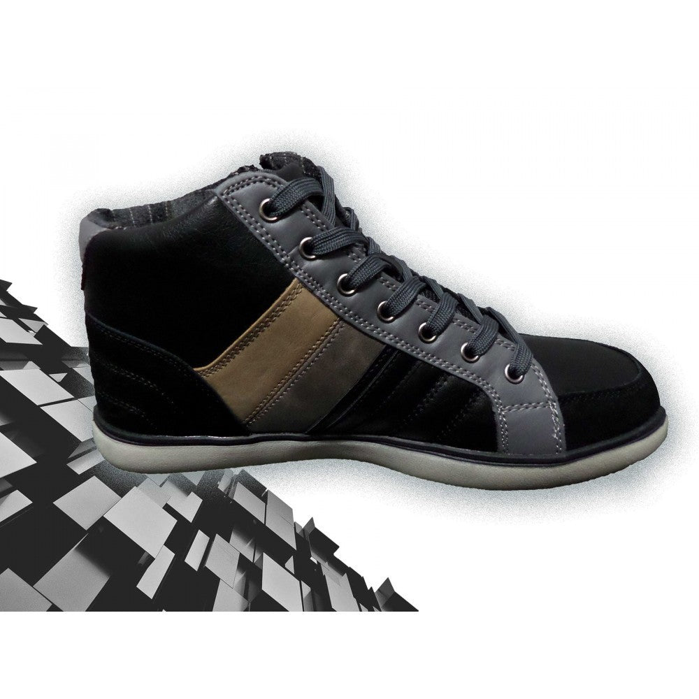 Chaussures homme mod. GRAPHITE  bout rond et zip latérale