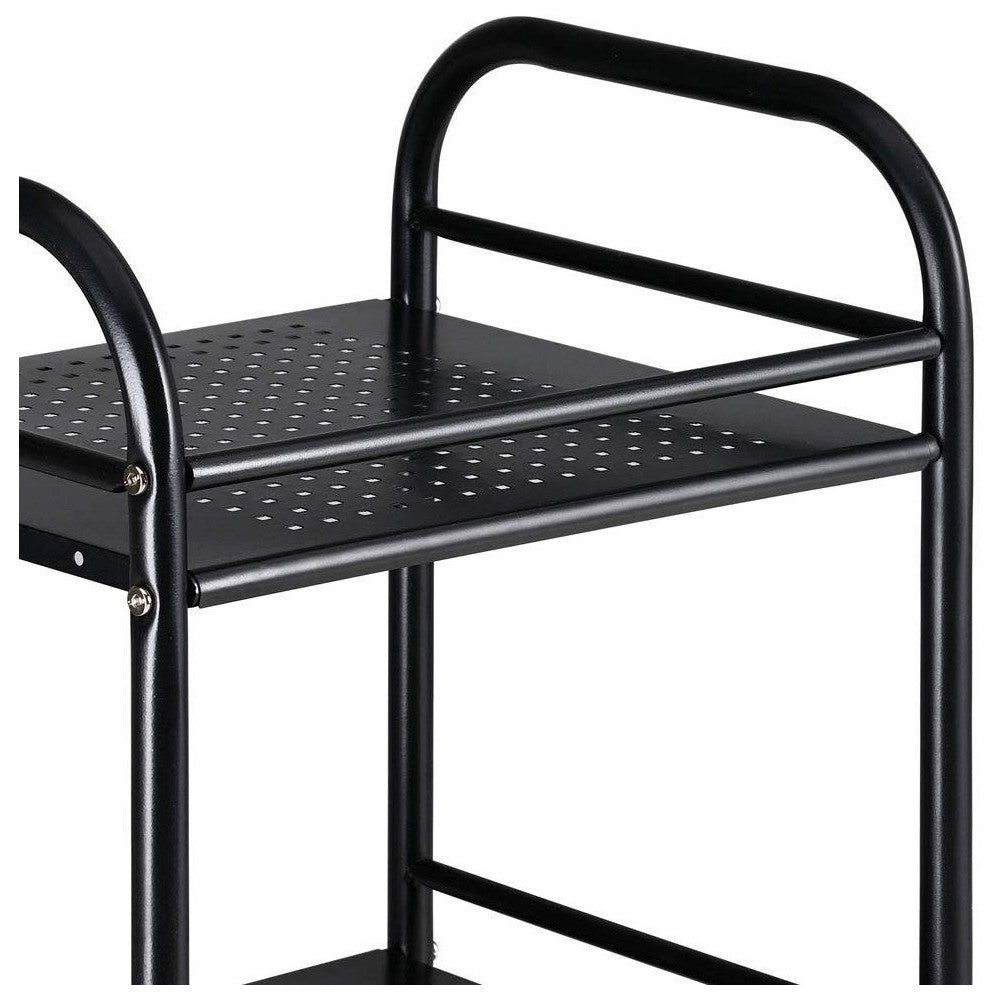 Desserte 3 niveaux multifonction pour objets 4 roues 40 x 35 x 75 cm