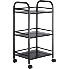 Desserte 3 niveaux multifonction pour objets 4 roues 40 x 35 x 75 cm
