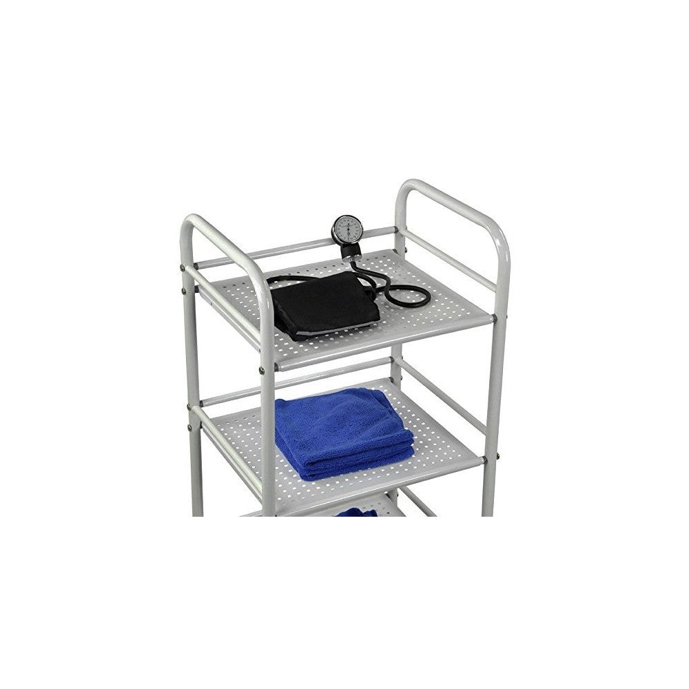 Desserte 3 niveaux multifonction pour objets 4 roues 40 x 35 x 75 cm