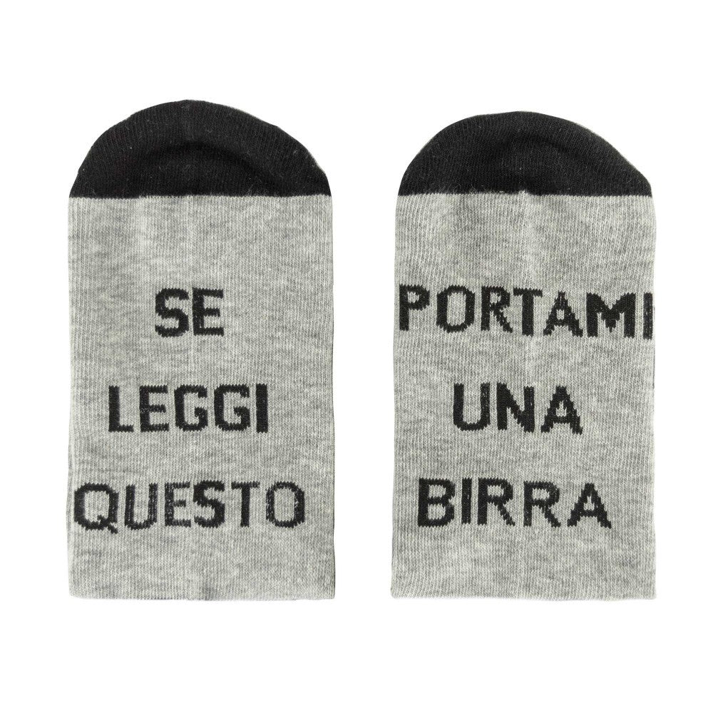Chaussettes imprimées unisexes drôles Apporte-moi une bière taille 35 à 45
