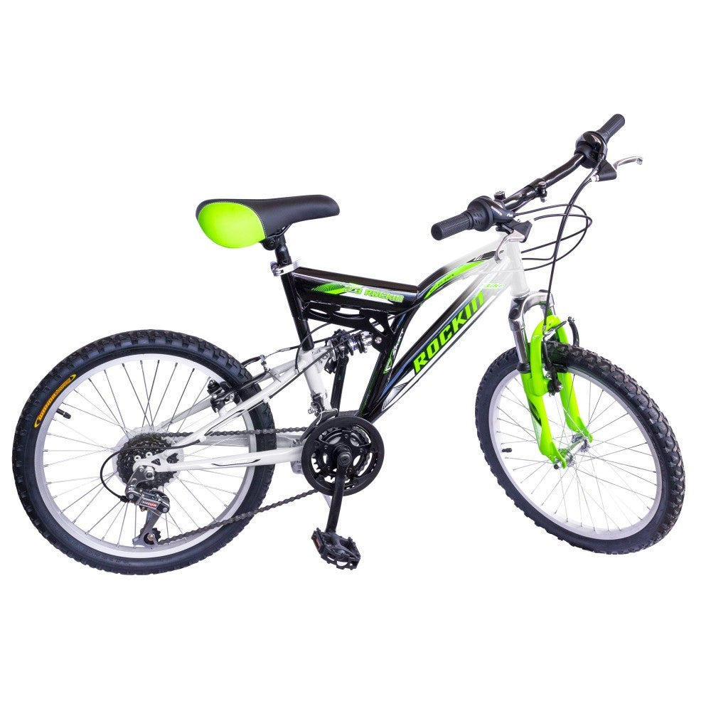 Vélo 20" ROCKIN BIAMMORTIZZAT 2 freins et vitesse Shimano 12 Vel BKT BTB20