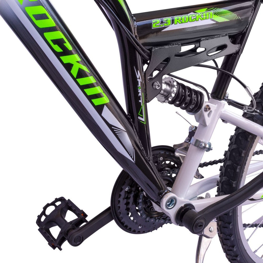 Vélo 20" ROCKIN BIAMMORTIZZAT 2 freins et vitesse Shimano 12 Vel BKT BTB20