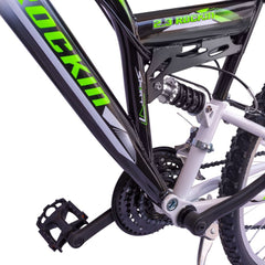 Vélo 20" ROCKIN BIAMMORTIZZAT 2 freins et vitesse Shimano 12 Vel BKT BTB20