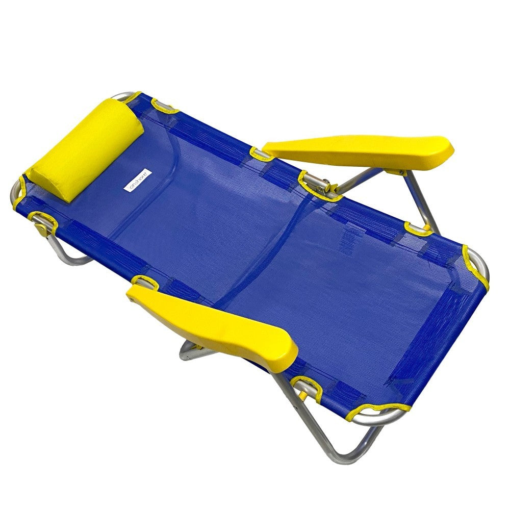 427668 ONSHORE chaise de plage inclinable en aluminium et textile en 4 couleurs
