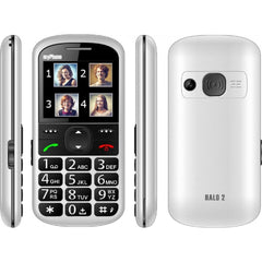 Mobile Halo 2 pour Seniors Base de charge double batterie 2.2 " bouton SOS
