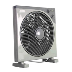 Ventilateur carré à pales FELICIA box fun 30cm 3 vitesses, minuterie 45w