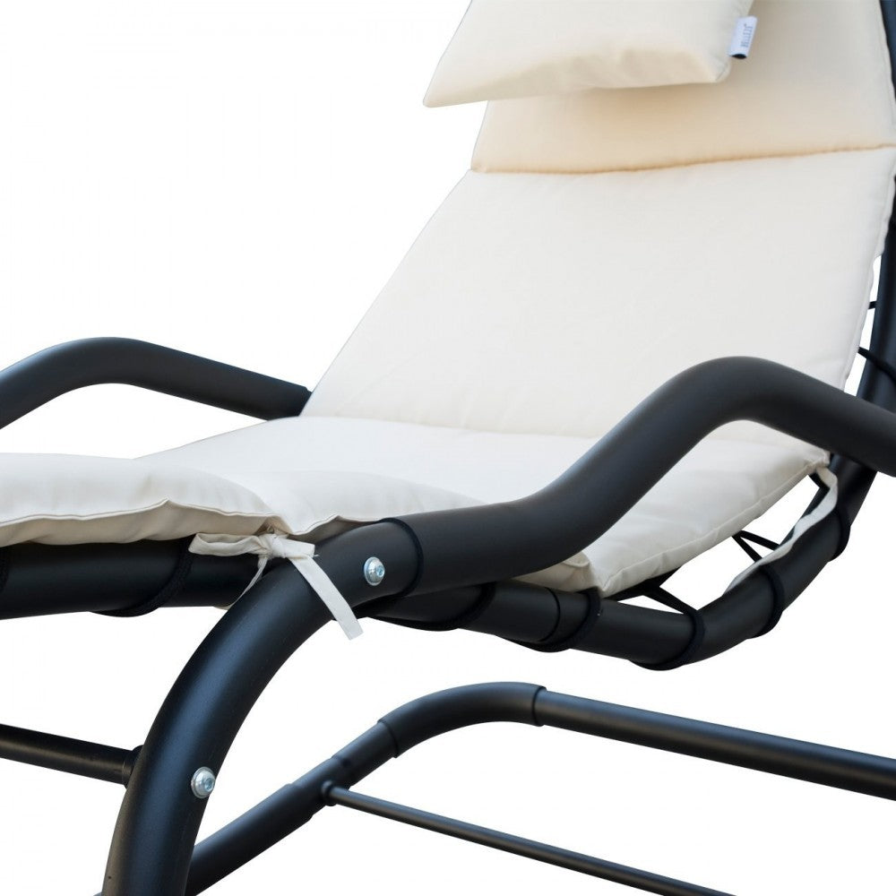 Fauteuil de jardin suspendu KELLY avec coussin et parasol