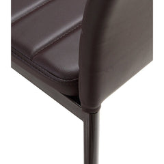 6 chaises design moderne PENNY Assise rembourrée en cuir écologique 41x45x98,5cm