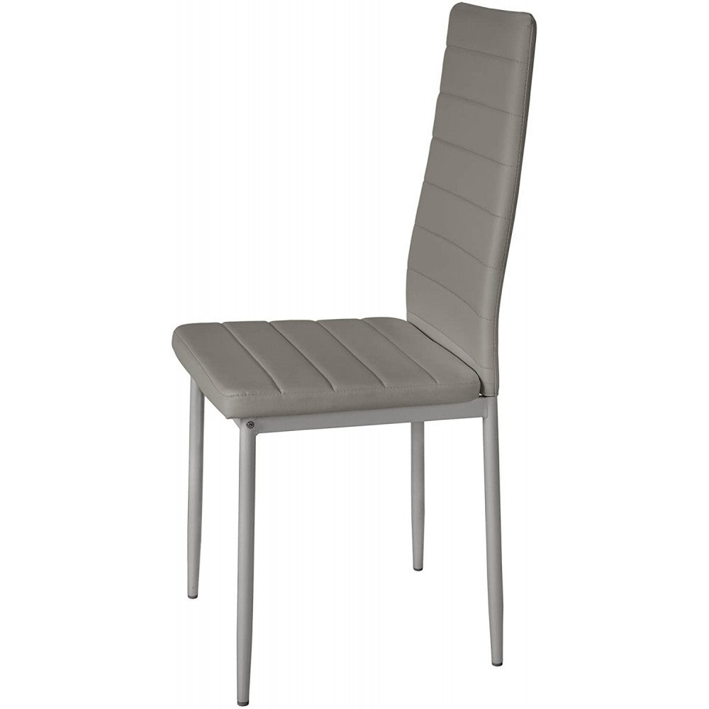 4 chaises design moderne PENNY Assise rembourrée en cuir écologique 41x45x98,5cm