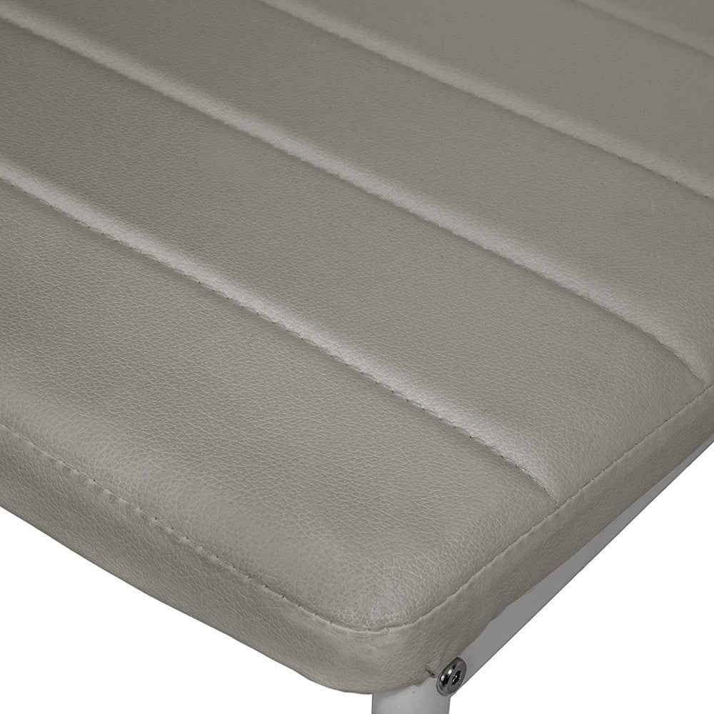 4 chaises design moderne PENNY Assise rembourrée en cuir écologique 41x45x98,5cm