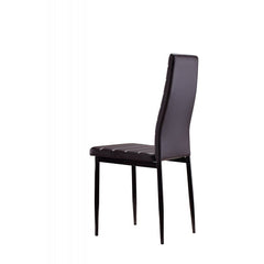4 chaises design moderne PENNY Assise rembourrée en cuir écologique 41x45x98,5cm