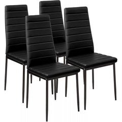 4 chaises design moderne PENNY Assise rembourrée en cuir écologique 41x45x98,5cm