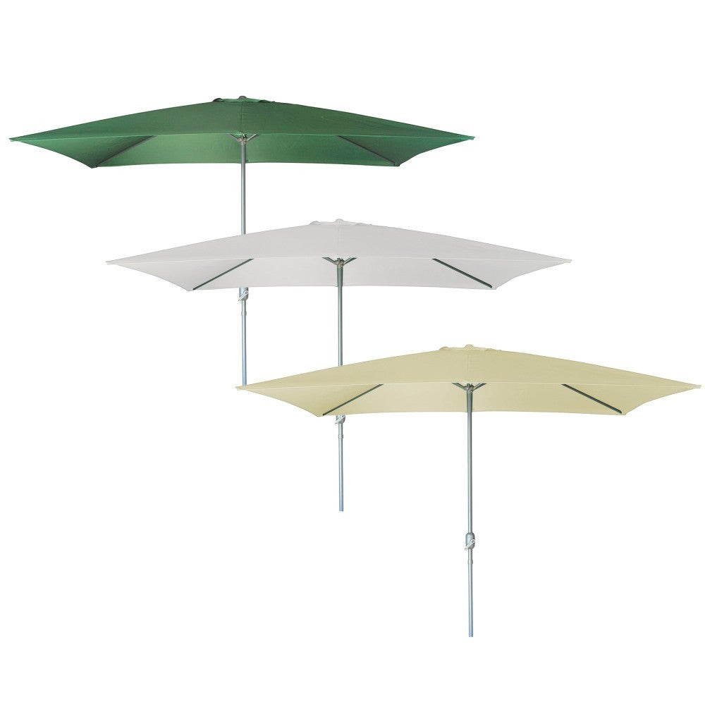 334033 Parasol d'extérieur rectangulaire 2x3mt avec manivelle