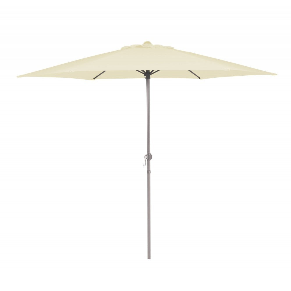 334002 Parasol rond diamètre 270 cm 6 barres avec manivelle