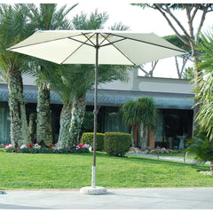 334002 Parasol rond diamètre 270 cm 6 barres avec manivelle