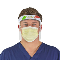 Écran de protection facial réglable 24x29 cm anti-éclaboussures en PVC