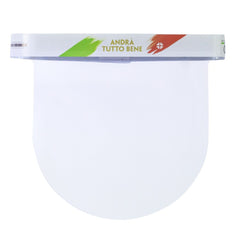 Écran de protection facial réglable 24x29 cm anti-éclaboussures en PVC