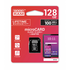 GOOD RAM carte mémoire 128 Go SD Class 10 100MB / s carte microsd