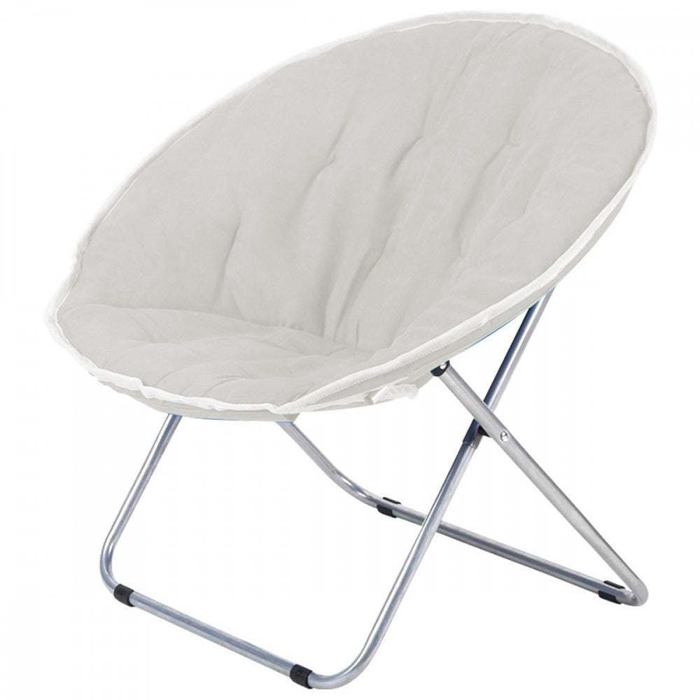350001 Chaise pliante ronde pour extérieur 80x35x80cm en tissu amovible