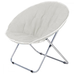 350001 Chaise pliante ronde pour extérieur 80x35x80cm en tissu amovible
