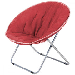 350001 Chaise pliante ronde pour extérieur 80x35x80cm en tissu amovible