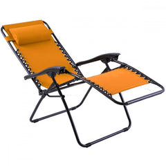 Chaise pliante inclinable EVERTOP GRAVITÀ ZERO ORANGE