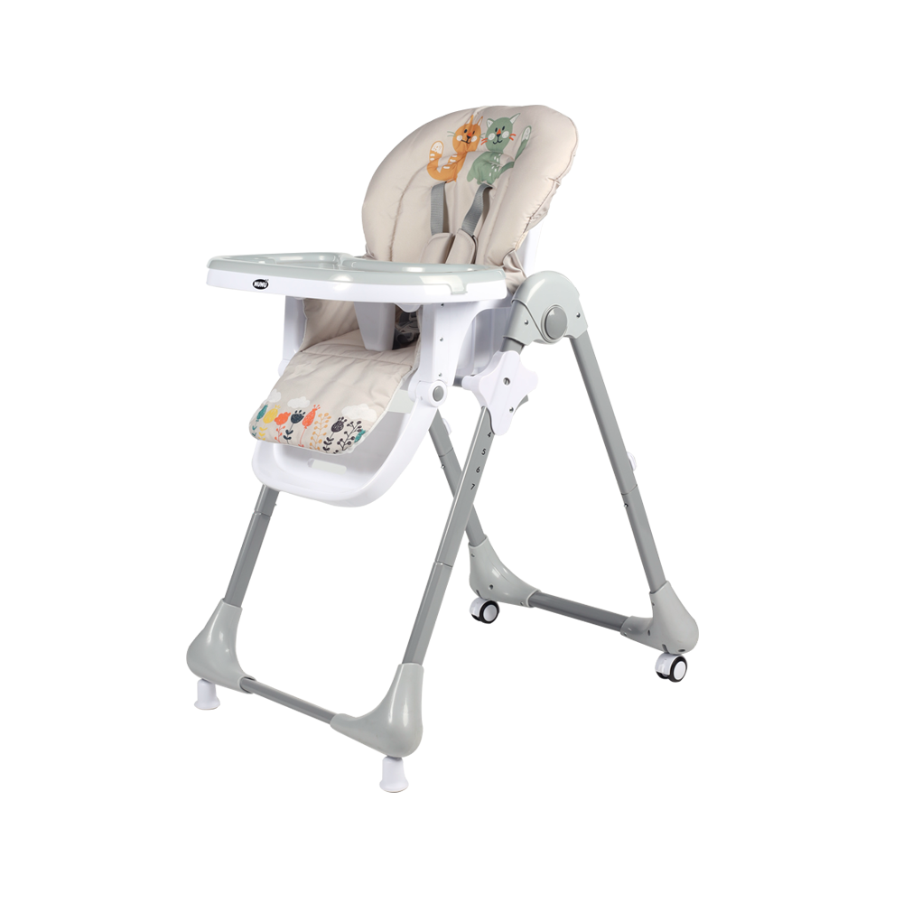 B005S Chaise haute bébé inclinable et pliante PAPPA E GIOCO NUNU' rembourrée