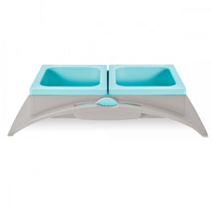 10075 Double bol RIALTO pour chiens et chats avec spatule incluse