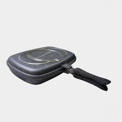 256004  Poêle à induction double gril DGBAVARIA antiadhésive NOIR 32 cm