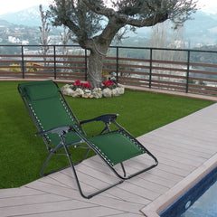 Chaise pliante inclinable EVERTOP GRAVITÀ ZERO VERT FONCÉ