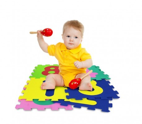 232026 Tapis puzzle coloré CHIFFRES 10 pièces 29,5 x 29,5 x 8 cm coloré