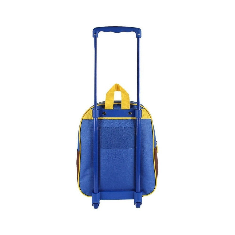 21-1606 CHASE Sac à dos scolaire 3D à roulettes Bleu 25x31x10 cm CHASE