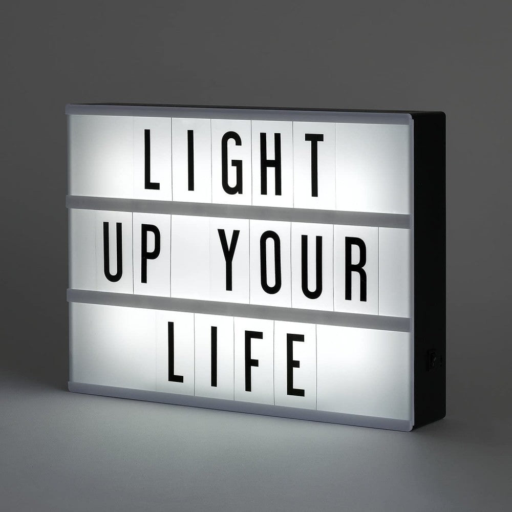 Panneau lumineux LED XL0445C à messages (A5) 20x15x4,5cm à piles