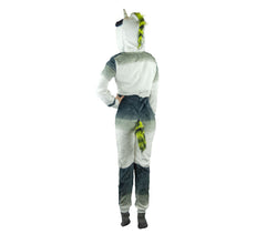 Pyjama Cosplay B1840 Combinaison UNICORNE en peluche UNISEX de XS à XXL noir