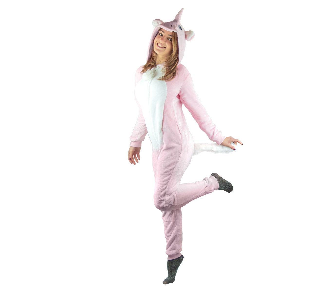 Pyjama Cosplay B1843 en tissu peluché UNISEX mod. Rainbow de XS à XXL