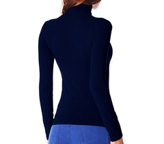 VKA22 Pack 5 mailles col roulé thermiques avec intérieur molletonné ass. Miriam